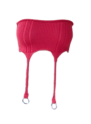 Suspender Top - Red