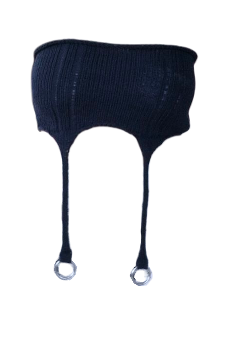 Suspender Top - Black