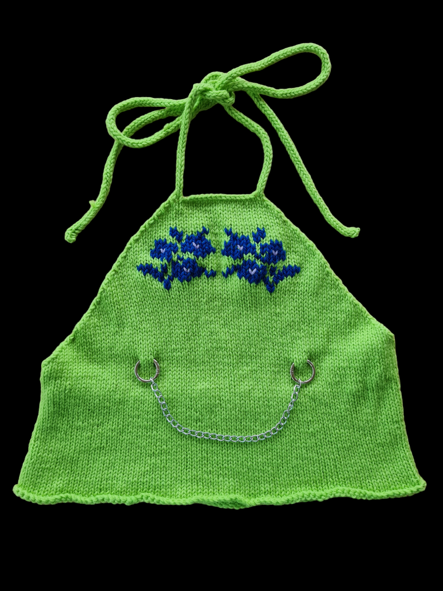 Knitted Halterneck Top Pattern Accessibility Version